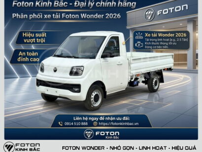 Foton Kinh Bắc - Đại lý phân phối xe tải Foton Wonder