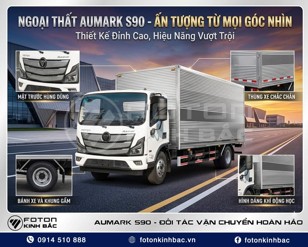 Ngoại thất xe tải Aumark S90