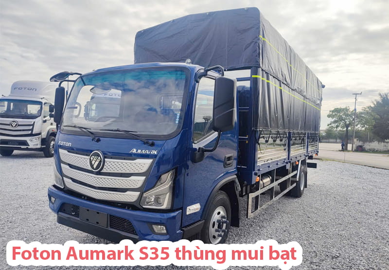 Xe Aumark S35 thùng mui bạt