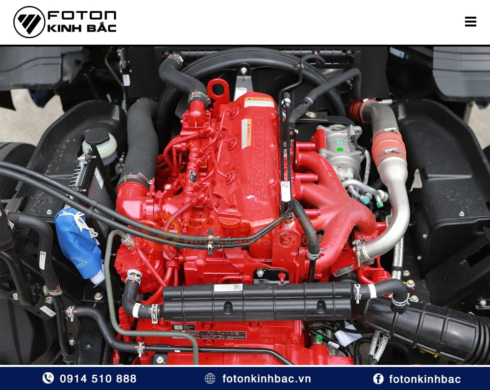 Động cơ Cummins trang bị cho xe tải Foton Aumark S50