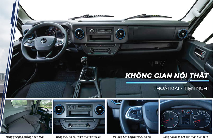 Nội thất xe tải Foton Aumark S35