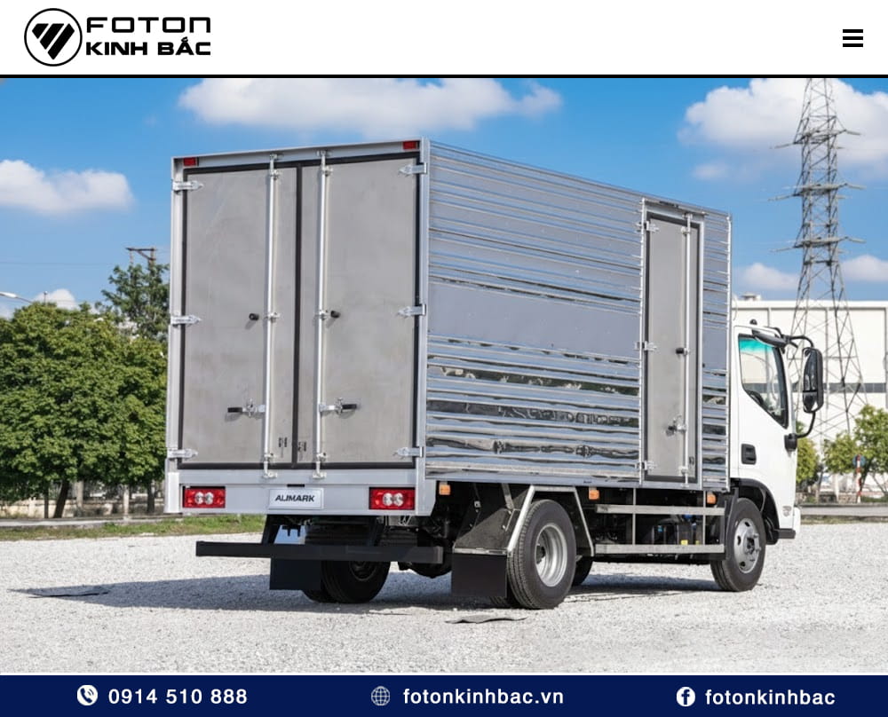 Foton Aumark S70 thùng kín inox